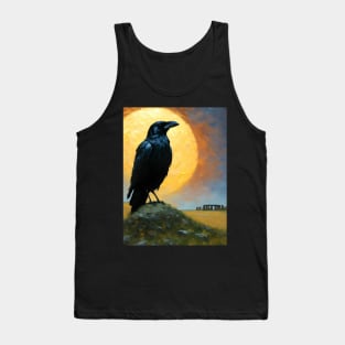 Raven at Stonehenge Tank Top